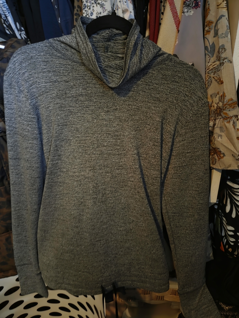 Nike Womens Gray Heather Turtleneck Sweatershirt